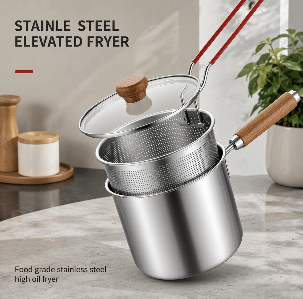 Stainless Steel Deep Fryer Set