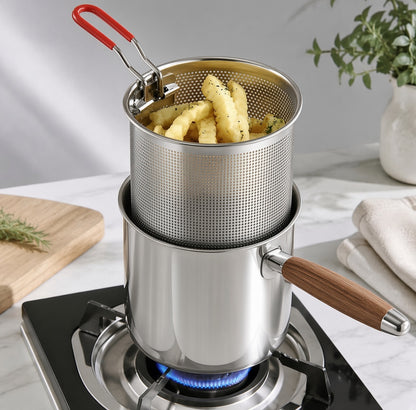 Stainless Steel Deep Fryer Set